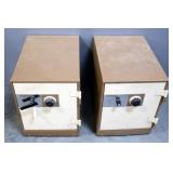 Meilink Combination Safes, One Open, One Locked, Handle Needs Repair, Combinations Unknown, 22"x17"x