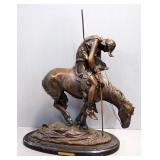 James Earl Fraser (American, 1876-1953) End Of The Trail Bronze Statue, 23.75" High