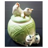 1950s Kittens On Ball Of Yarn Cookie Jar