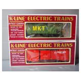 K-Line MKT Classic Hopper And Katy (MKT) Classic Boxcar, Both In Boxes