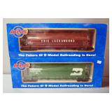 Atlas ACF 6-Bay Burlington Northern 443048 Cylindrical Hopper And ACF 3-Bay Erie Lackawanna El 20009