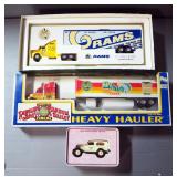 K-Line Ringling Bros And Barnum & Bailey Circus Heavy Hauler, 1995 Ltd Ed Rams Tractor Trailer, Both