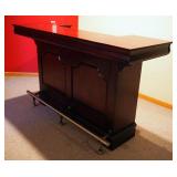 Coaster Fine Furniture Traditional Bar Unit, Model 3078, With Cherry Finish, 3 Drawres, Towel Bar, S