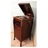 Meteor Talking Machine/Phonograph Including Parts, And Vintage Records, 45" x 20" x 23"