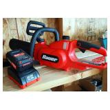 Bauer Cordless 20 Volt Chainsaw With 10" Bar, Model 1191-B, Includes Battery And Charger