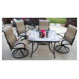 Patio Set Including Glass Top Table 28" x 40
