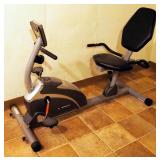 Exerpeutic Recumbent Bike With Digital Display And Heartrate Monitor, Powers On