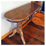 Solid Wood Double Pedestal Sofa Table, 27"x 54" x 17"