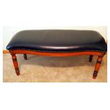 Upholstered Wood Bench, 19" x 45" x 18"