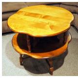 Turned Leg Accent Table, 25.5" x 28" x 28"