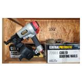 Central Pneumatic 11 Gauge Coil Roofing Nailer And Coiled Roofing Nails