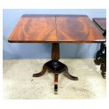 Abernathy Furniture Pedestal Table With Swivel Flip Over Top (Swivels For Support), 30" H x 36" W x 