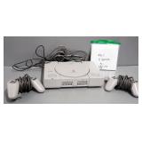 Sony PlayStation Model SCPH-5501 With Power Cord, TV Connection, 2 Controller, And Some Games, Untes