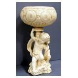 Planter With Child On Base, Approx. 13" High