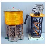 Lionel #38-30 Water Tower And #197 Rotating Radar Antenna