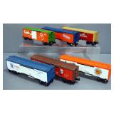Lionel Reefer Cars, Qty 6, Includes #9858 Butterfinger, #7810 Crush, #1893 Pabst, #7509 KFC, #9860 G