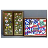 Political Campaign Button Collection, Some Framed, Harry Truman Club Booklet, Ephemera, And More