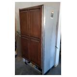 Sub-Zero Custom Built In Deep Freezer With Cabinet Door Front, Model 601F/0, 73" x 35.5" x 26.5"