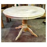 Unfinished Wood Dining Table, 30" x 42" Diameter