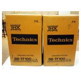 THX Audio Technics Speaker system, Model SB-TF100, Qty 2, New Old Stock