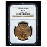 2009 American Eagle $50 Gold Coin, Certified NGC, Graded MS70