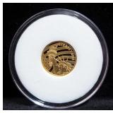 2018 Cook Island Tribute To The United States $5 Coin, Marked "1/10 oz .24 Pure" Note That Coin Weig