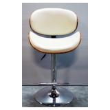 Modern Adjustable Height Swiveling Bar Stool, Height Ranges 36.5" - 45"