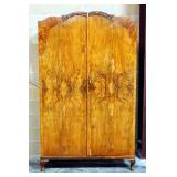 Vintage Wardrobe With Interior Shelf, Hanger Rod, And Full Length Mirror, Includes Key, ??? " High x