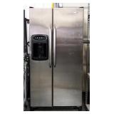 Maytag 26 Cu Ft Side-By-Side Refrigerator/Freezer Model MSD2655HES, With Ice And Water Dispenser, Po