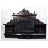 Decorative Wall Hang Mirror With Single Lower Shelf And 2 Upper Side Shelves, 38.5" Wide x 26.5" Hig