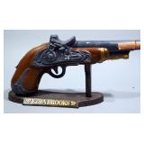 Ezra Brooks Flintlock Dueling Pistol Decanter, In Box