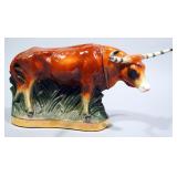 Ezra Brooks Longhorn Bull Decanter, 7.5" H
