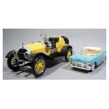 Beam Vintage Car Decanters, Includes Chevy BelAir And Stutz Bearcat, Approx 8" H And 4" H