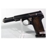 Astra Model 600/43 9mm Para Pistol SN# 18411, 2 Total Mags, In Leather Holster