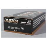 Blazer .40 S&W Ammo, Approx 50 Rds, Local Pickup Only
