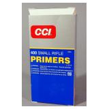 CCI No. 400 Small Rifle Primers, Approx Qty 600, Local Pickup Only