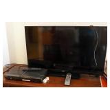 RCA 40" LCD TV, Model LED40G45RQ, Includes Remote, And Sony DVD Recorder, Model RDRGX257, Includes R