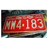 Vintage Missouri License Plates, 60s, 70s, And 80s, Qty 28