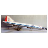 Large Tin Boeing 733 Super Sonic Jet Passenger Plane Toy