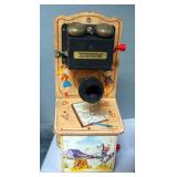 Amsco Kidd-e Shu-Shine Tin Bank, And The Gong Bell Mfg. Toy Phone