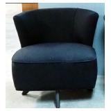 Mid-century Modern Styled Swivel Accent Chairs, 25.5" x 27" x 27", Qty. 2