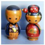 Japanese Hand-Painted Lacquerware Salad Bowl Set, Including Napkin Rings, Coasters, And Chop Sticks