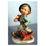 Goebel M.J. Hummel Strolling Along And School Boy Figurines, 5" Tall Each