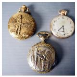 Pocket Watches And Parts, Including Elgin, Westclox, Yves Renoir, And More