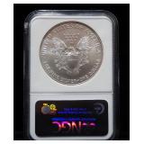 1994, 1996, And 1998 American Eagle Silver Dollars, All Certified By NGC, All Graded MS69