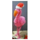 Holiday Lighted Decor, Includes Reindeer, Santa, Flamingo And Bow, All Power On, With Extension Cord