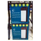 Naturally Solar Set Of 4 Solar Post Accent Lights, 2 Boxes (Total Of 8 Lights)