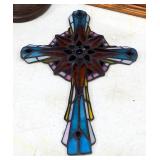Stained Glass Cross, Mantle Clock With Bible Verse, Eagle With Bible Verse And More
