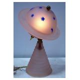 Planetary Frosted Glass Table Lamp, Powers On