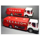 Brown & Bigelow Metal Texaco Trucks, Qty 2, 23.5" Long